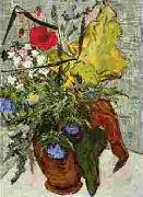Vincent Van Gogh Wild Flowers and Thistles in a Vase France oil painting artist